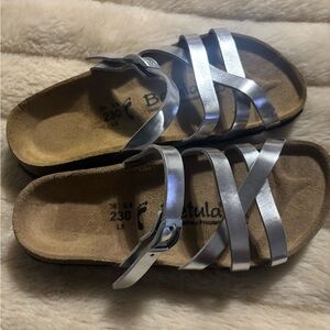 Birkenstock betula  Metallic Silver Sandals